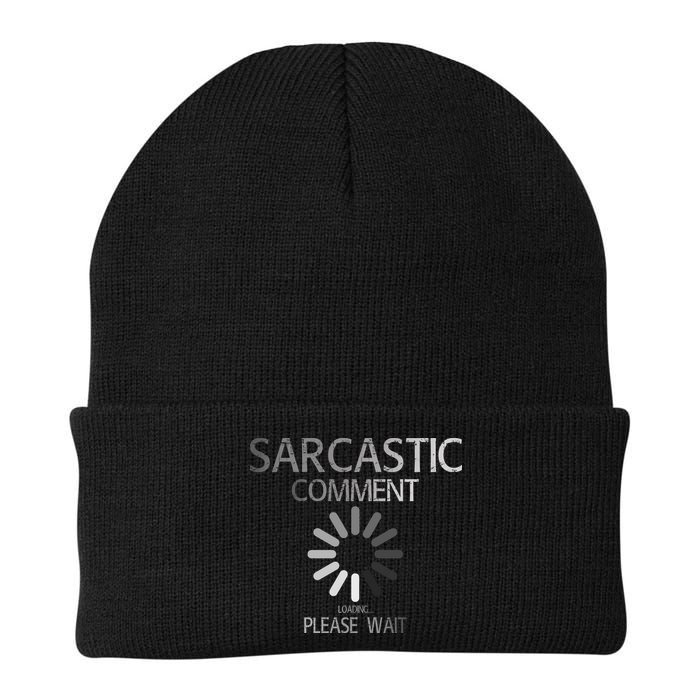 Sarcastic Comment Loading Please Wait Knit Cap Winter Beanie