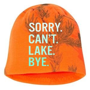 Sorry. Can't. Lake. Bye. Funny Lake Kati - Camo Knit Beanie