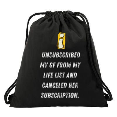 Subscription Canceled Life’S New Chapter Gift Drawstring Bag