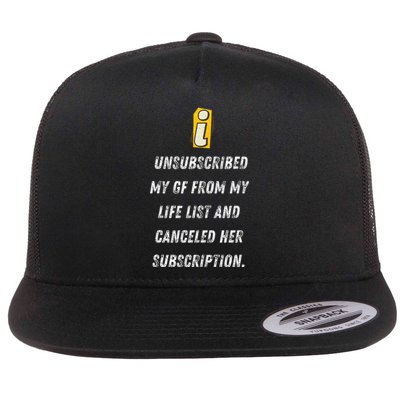 Subscription Canceled Life’S New Chapter Gift Flat Bill Trucker Hat