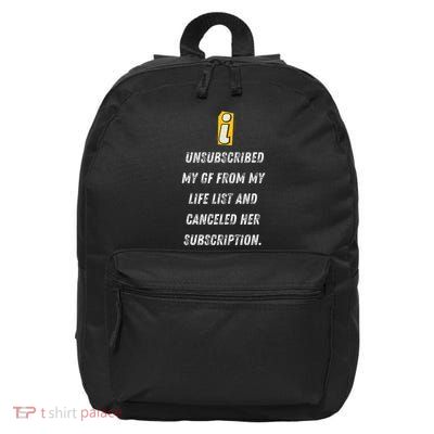 Subscription Canceled Life’S New Chapter Gift 16 in Basic Backpack