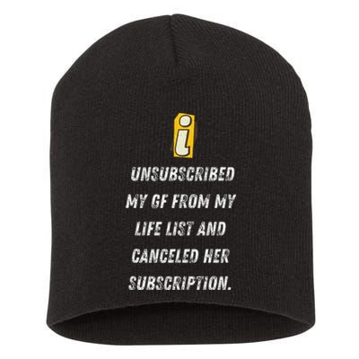 Subscription Canceled Life’S New Chapter Gift Short Acrylic Beanie