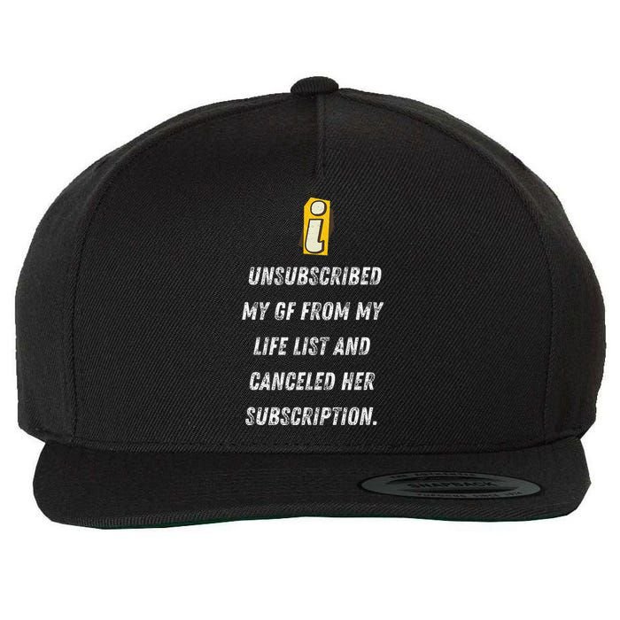 Subscription Canceled Life’S New Chapter Gift Wool Snapback Cap