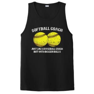 Softball Coach Like A Baseball Coach But With Bigger Balls PosiCharge Competitor Tank