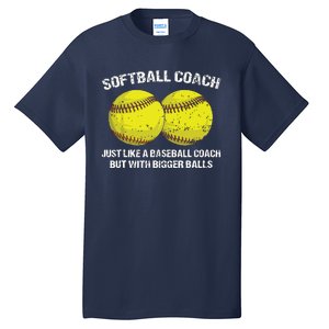 Softball Coach Like A Baseball Coach But With Bigger Balls Tall T-Shirt