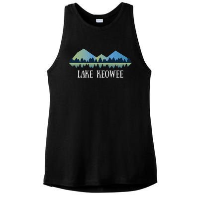 South Carolina Lake Lake Keowee Sc Ladies PosiCharge Tri-Blend Wicking Tank