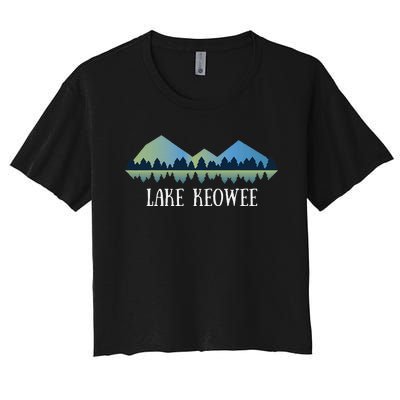 South Carolina Lake Lake Keowee Sc Women's Crop Top Tee