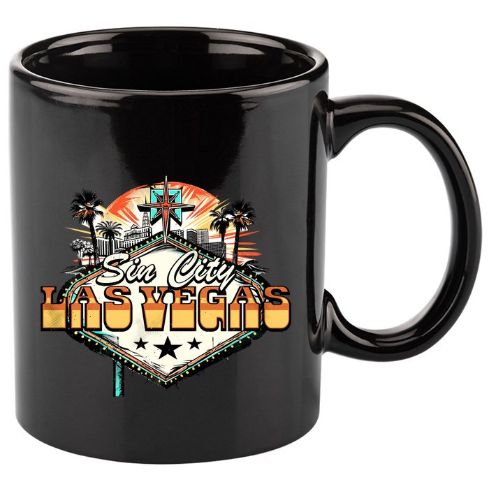 Sin City Las Vegas 11oz C Handle Ceramic Mug