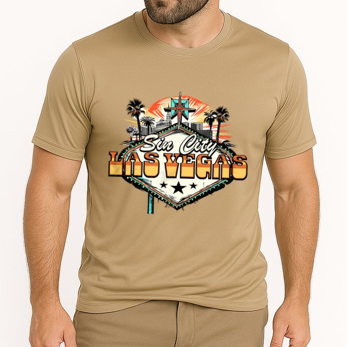Sin City Las Vegas Cooling Performance Crew T-Shirt