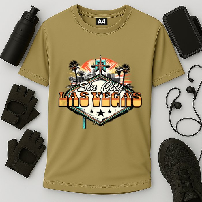 Sin City Las Vegas Cooling Performance Crew T-Shirt