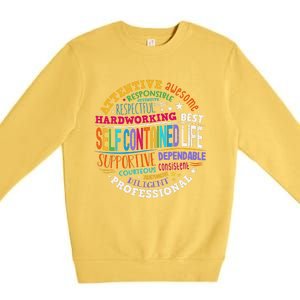 Self Contained Life Teacher Appreciation Week Back To School Premium Crewneck Sweatshirt