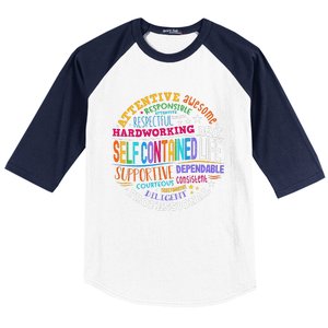 Self Contained Life Teacher Appreciation Week Back To School Baseball Sleeve Shirt