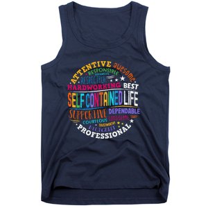 Self Contained Life Teacher Appreciation Week Back To School Tank Top