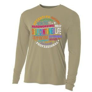 Self Contained Life Teacher Appreciation Week Back To School Cooling Performance Long Sleeve Crew