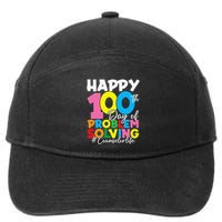 School Counselor Life Happy 100th Day Of Problem Solving 7-Panel Snapback Hat