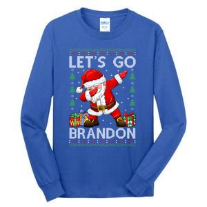 Santa Claus Let’s Go Braden Brandon Christmas Ugly Sweater Cool Gift Tall Long Sleeve T-Shirt