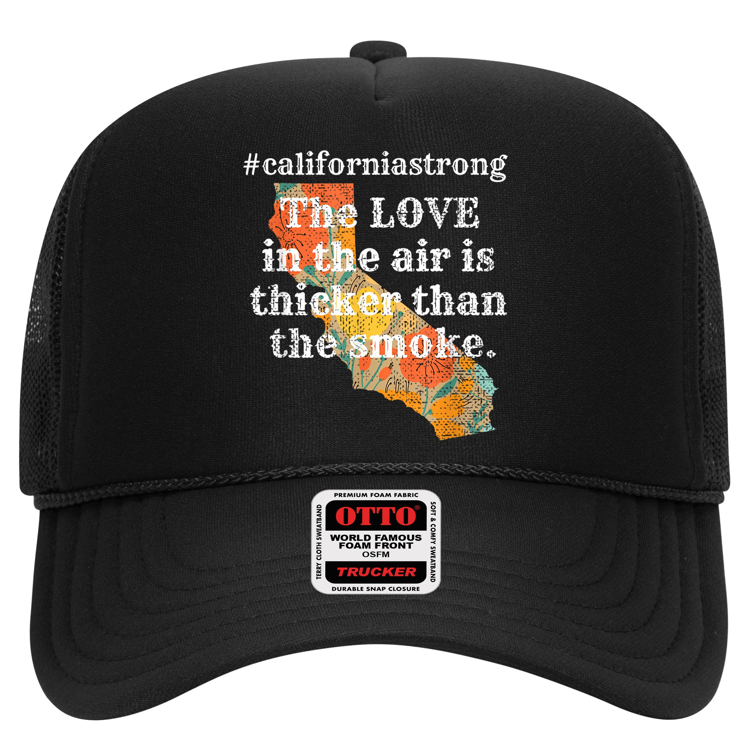 Sonoma County Los Angeles Strong Love Thicker Smoke Fire Hat