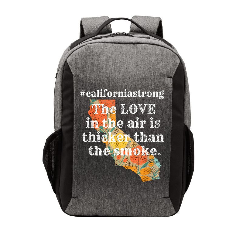 Sonoma County Los Angeles Strong Love Thicker Smoke Fire Vector Backpack