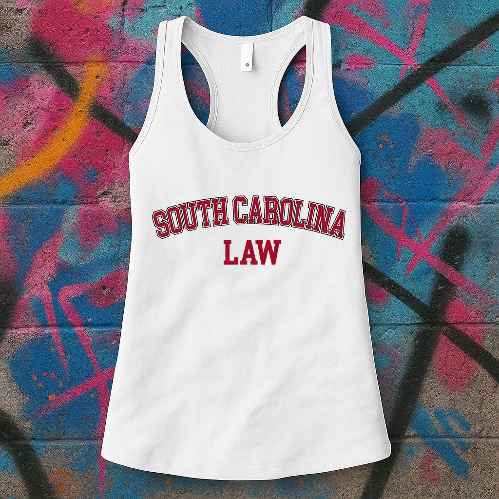 South Carolina Law Attorney Bar Graduate Lawyer Womens Tank Top