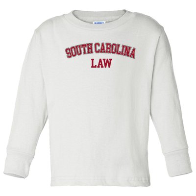 South Carolina Law Attorney Bar Graduate Lawyer Toddler Long Sleeve Shirt