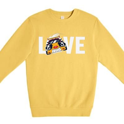 Slot Car Love Slot Car Rc Car Minicar Model Sportsman Slotcar Premium Crewneck Sweatshirt