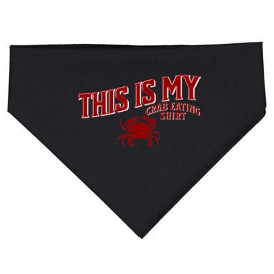 Seafood Crab Legs This Is My Crab Eating USA-Made Doggie Bandana