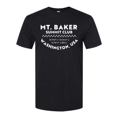 Summit Club Lat Long Elevation Mt. Baker Softstyle® CVC T-Shirt