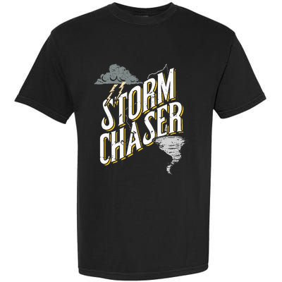 Storm Chaser Lightning Tornado Hurricane Storm Chasing Garment-Dyed Heavyweight T-Shirt