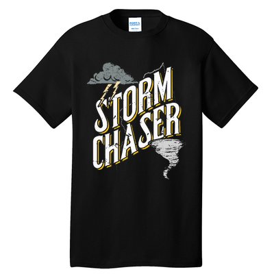 Storm Chaser Lightning Tornado Hurricane Storm Chasing Tall T-Shirt