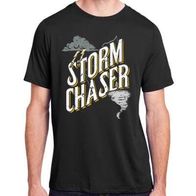 Storm Chaser Lightning Tornado Hurricane Storm Chasing Adult ChromaSoft Performance T-Shirt