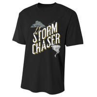 Storm Chaser Lightning Tornado Hurricane Storm Chasing Performance Sprint T-Shirt