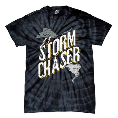 Storm Chaser Lightning Tornado Hurricane Storm Chasing Tie-Dye T-Shirt