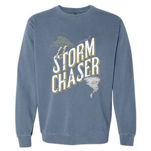 Storm Chaser Lightning Tornado Hurricane Storm Chasing Garment-Dyed Sweatshirt