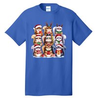 Squirrels Christmas Lights Decor Funny Squirrel Lover Xmas Funny Gift Tall T-Shirt