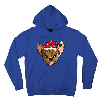 Santa Chihuahua Light Christmas Great Gift Tall Hoodie