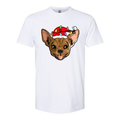 Santa Chihuahua Light Christmas Great Gift Softstyle® CVC T-Shirt