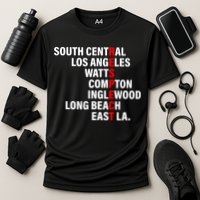 South Central Los Angeles Respect Watts Compton Cooling Performance Crew T-Shirt