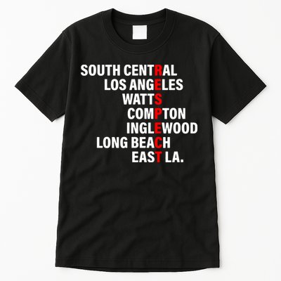 South Central Los Angeles Respect Watts Compton Tall T-Shirt