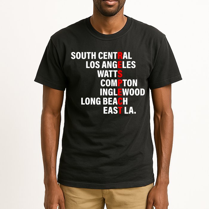 South Central Los Angeles Respect Watts Compton Tall T-Shirt