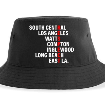 South Central Los Angeles Respect Watts Compton Sustainable Bucket Hat