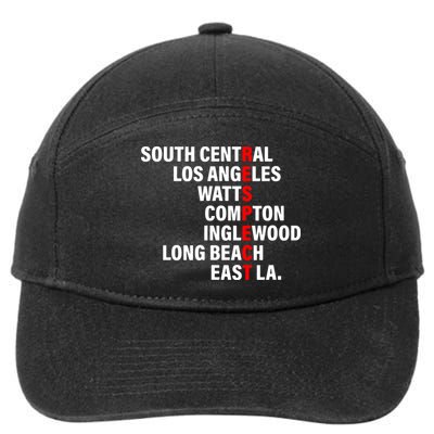 South Central Los Angeles Respect Watts Compton 7-Panel Snapback Hat