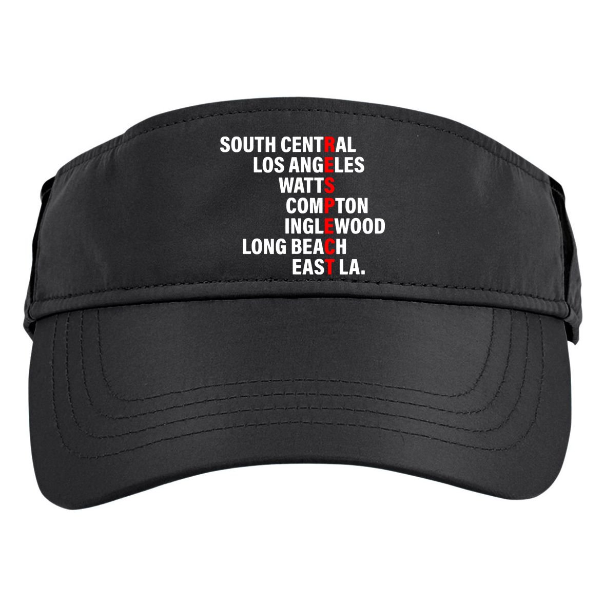 South Central Los Angeles Respect Watts Compton Adult Drive Performance Visor