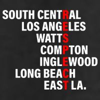South Central Los Angeles Respect Watts Compton Adult Drive Performance Visor