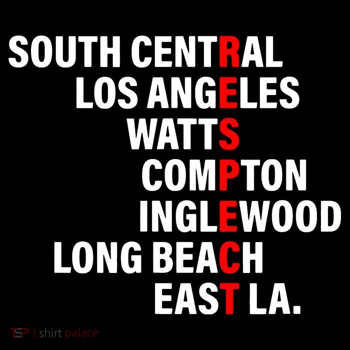 South Central Los Angeles Respect Watts Compton 16 in Basic Backpack