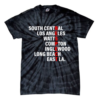 South Central Los Angeles Respect Watts Compton Tie-Dye T-Shirt