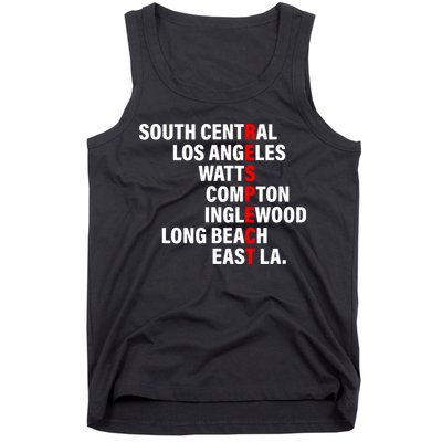 South Central Los Angeles Respect Watts Compton Tank Top