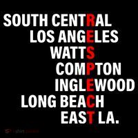 South Central Los Angeles Respect Watts Compton Zip Tote Bag