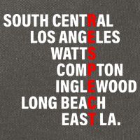 South Central Los Angeles Respect Watts Compton Cotton Canvas Backpack
