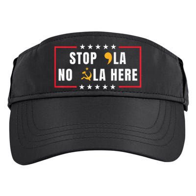 Stop Comma La No Commie La Here 2024 Adult Drive Performance Visor