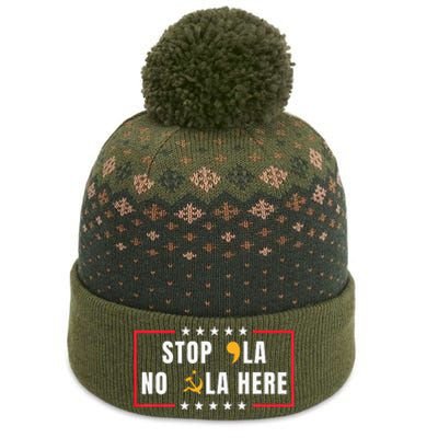 Stop Comma La No Commie La Here 2024 The Baniff Cuffed Pom Beanie